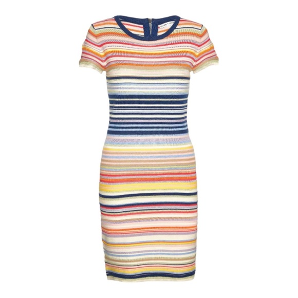 Alice + Olivia Dresses & Skirts - Alice + Olivia Hayden Knit Dress Striped Multicolor Midi